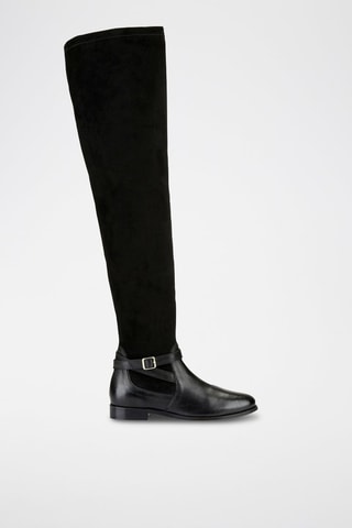 Cuissardes en cuir Kalina - Noir