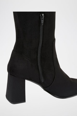 Cuissardes en cuir Delphine - Noir
