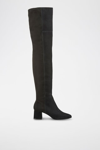 Cuissardes en cuir Remilia - Noir