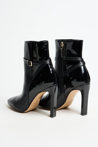 Bottines vernies en cuir Rosina - Noir