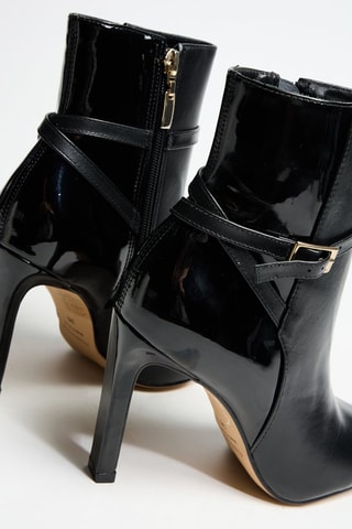 Bottines vernies en cuir Rosina - Noir