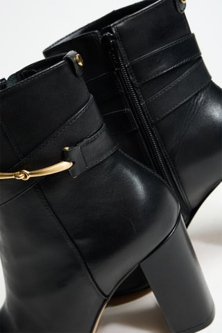 Bottines en cuir Raby - Noir