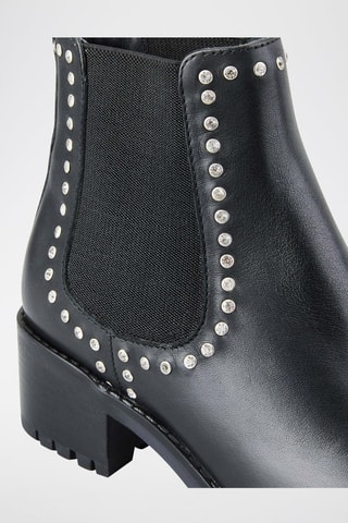 Bottines en cuir Kristen - Noir