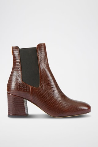 Bottines en cuir Lacado - Marron
