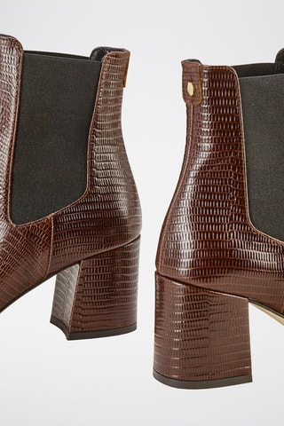 Bottines en cuir Lacado - Marron