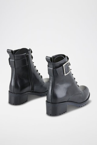 Bottines en cuir Kavian - Noir