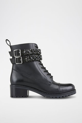 Bottines en cuir Kavy - Noir