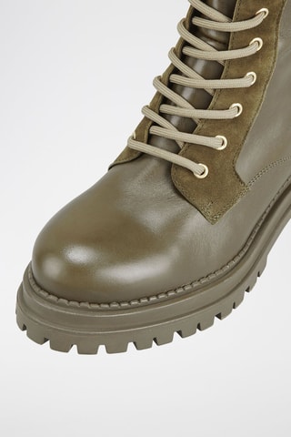 Bottines en cuir Flory - Kaki