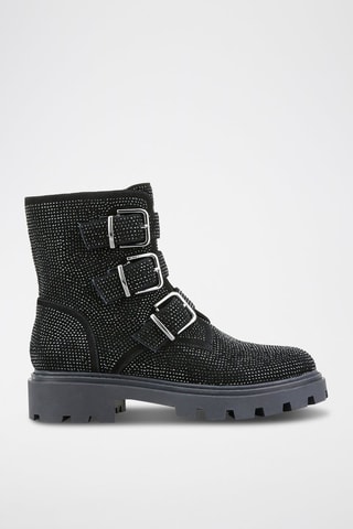 Bottines en nubuck Halli - Noir