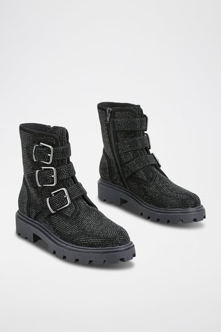 Bottines en nubuck Halli - Noir