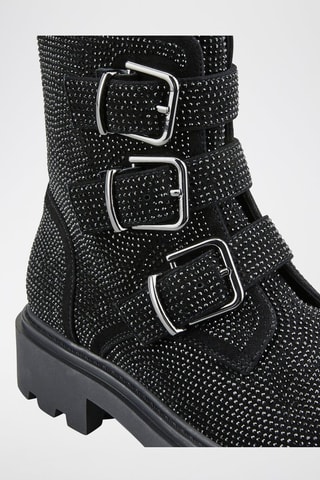 Bottines en nubuck Halli - Noir