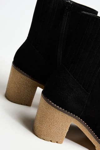 Bottines en nubuck Benaa - Noir