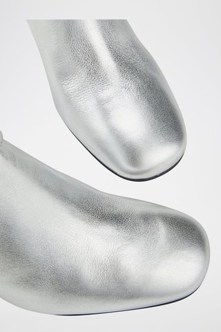 Bottines en cuir Blanca - Argenté