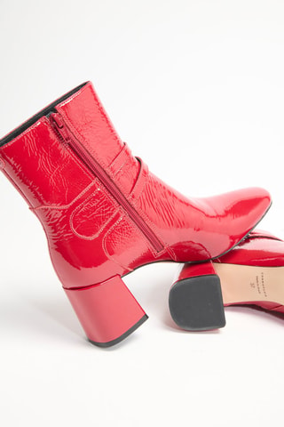 Bottines en cuir Blanca - Rouge