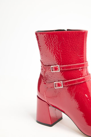 Bottines en cuir Blanca - Rouge