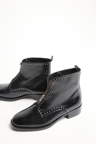 Bottines en cuir Erome - Noir