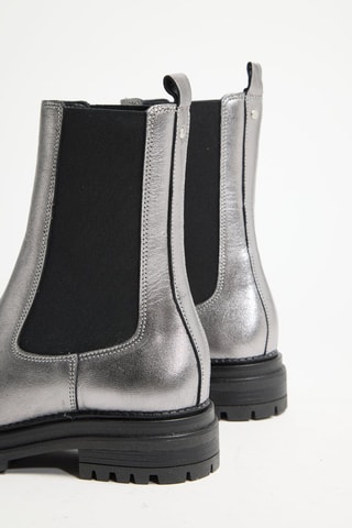 Bottines en cuir Felici - Argenté