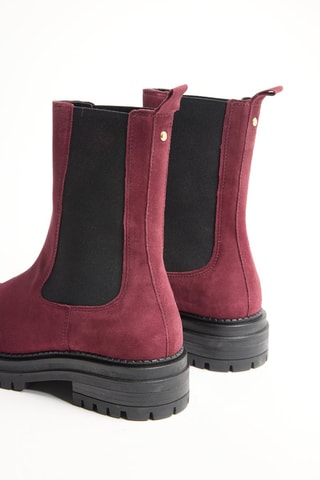 Bottines en nubuck Felici - Argenté