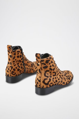 Bottines en cuir Fibi - Marron