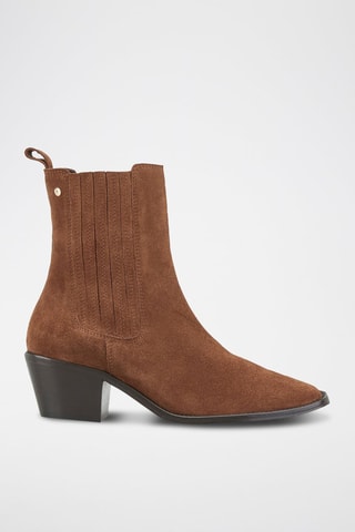 Bottines en cuir Fina - Marron