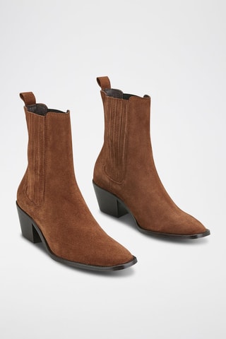 Bottines en cuir Fina - Marron