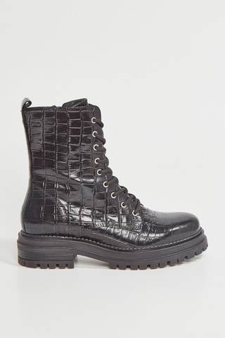 Bottines en cuir Flor - Noir
