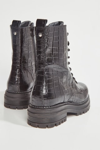 Bottines en cuir Flor - Noir