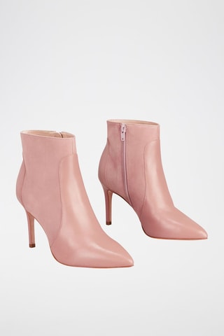 Bottines en cuir Zelma - Rose