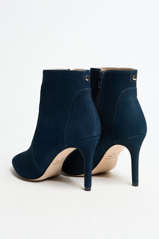 Bottines en cuir Zelma - Bleu marine