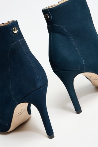 Bottines en cuir Zelma - Bleu marine