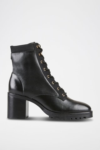 Bottines en cuir Zelmire - Noir