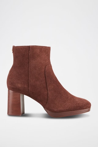 Bottines en cuir Zefina - Marron
