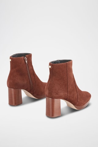 Bottines en cuir Zefina - Marron