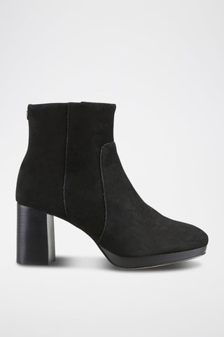 Bottines en cuir Zefina - Noir