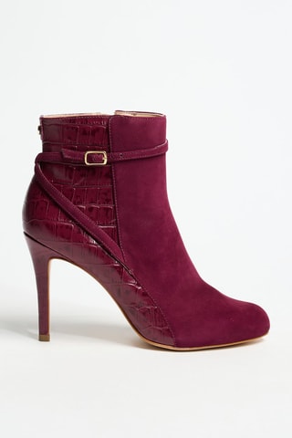 Bottines en cuir Zelene - Bordeaux