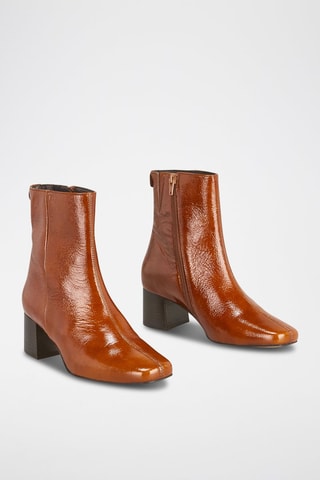 Bottines en cuir Valonia - Marron