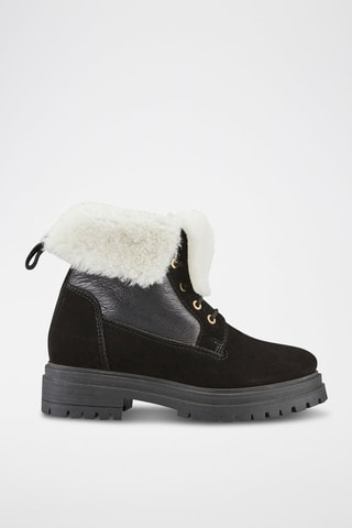 Bottines en nubuck Tehana - Noir
