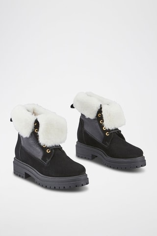 Bottines en nubuck Tehana - Noir