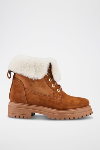 Bottines en nubuck Tehana - Marron