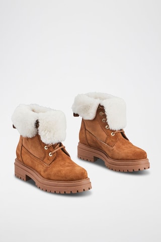 Bottines en nubuck Tehana - Marron