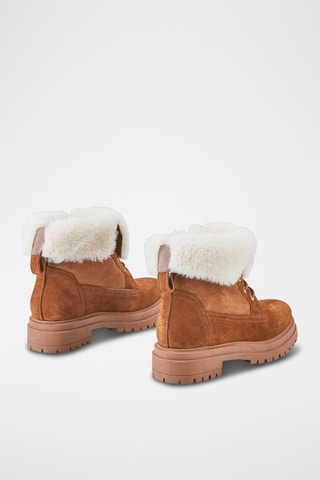 Bottines en nubuck Tehana - Marron