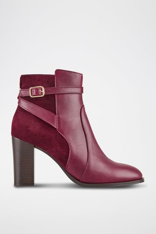 Bottines en cuir Vemille - Bordeaux