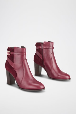 Bottines en cuir Vemille - Bordeaux