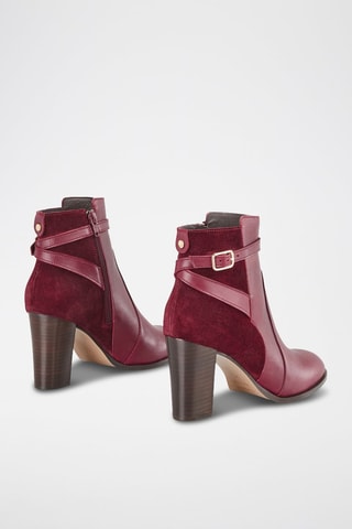 Bottines en cuir Vemille - Bordeaux
