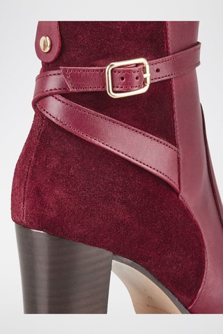 Bottines en cuir Vemille - Bordeaux