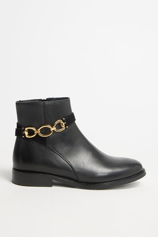 Bottines en cuir Vitoria - Noir