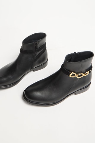 Bottines en cuir Vitoria - Noir