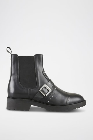 Bottines Chelsea en cuir Verra - Noir