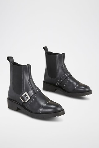 Bottines Chelsea en cuir Verra - Noir