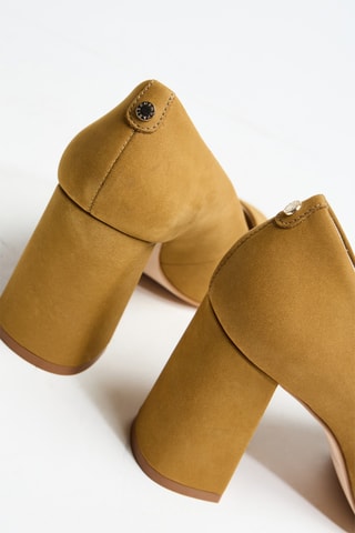 Escarpins en cuir Belen - Moutarde